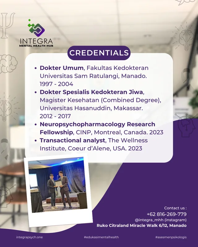 Profesional Profil : dr. Ireine S. C. Roosdy, M.Kes., Sp.KJ (Psikiater)