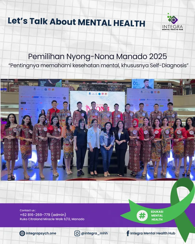 Honored to supported Nyong-Nona Manado 2025 with mental health education.