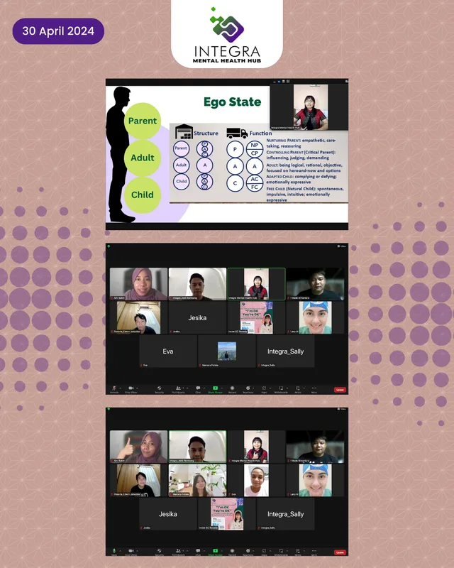 Online class “Im OK you’re OK” Komunikasi Transaksional, 30 April 2024