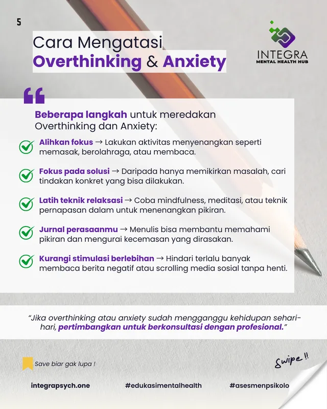 Overthinking vs. Anxiety: Apa Bedanya?