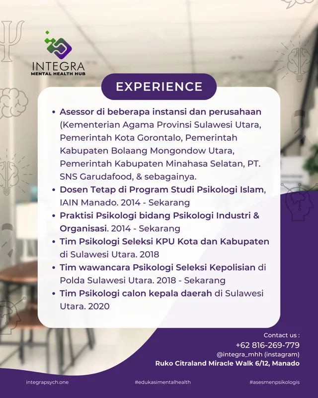 Profesional profil : Aris Soleman, M.Psi., Psikolog (Psikolog Industri & Organisasi)