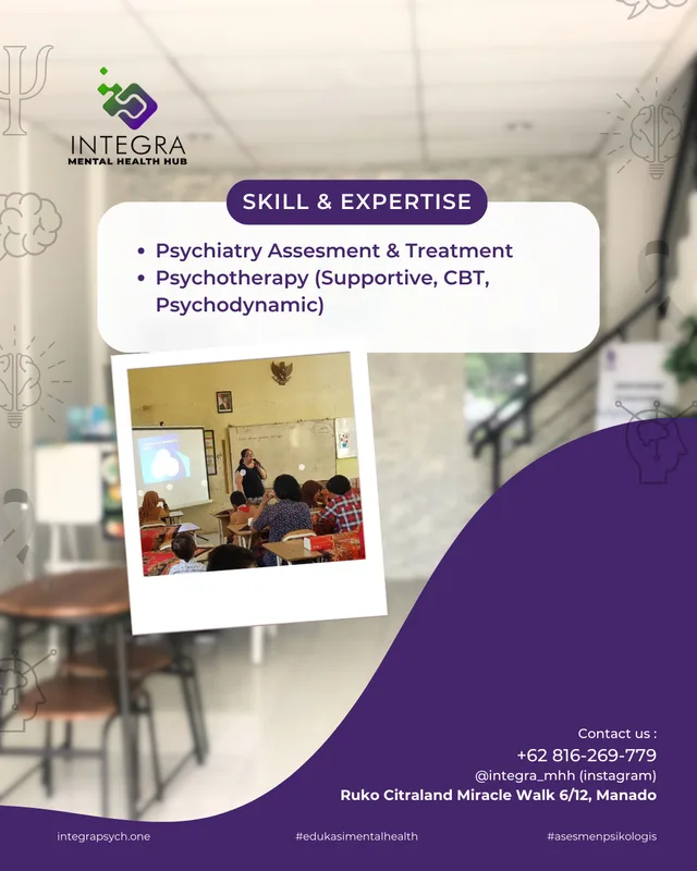 Profesional profil : dr. Diana R. S. Tairas, Sp.KJ (Psikiater) di INTEGRA MENTAL HEALTH HUB.