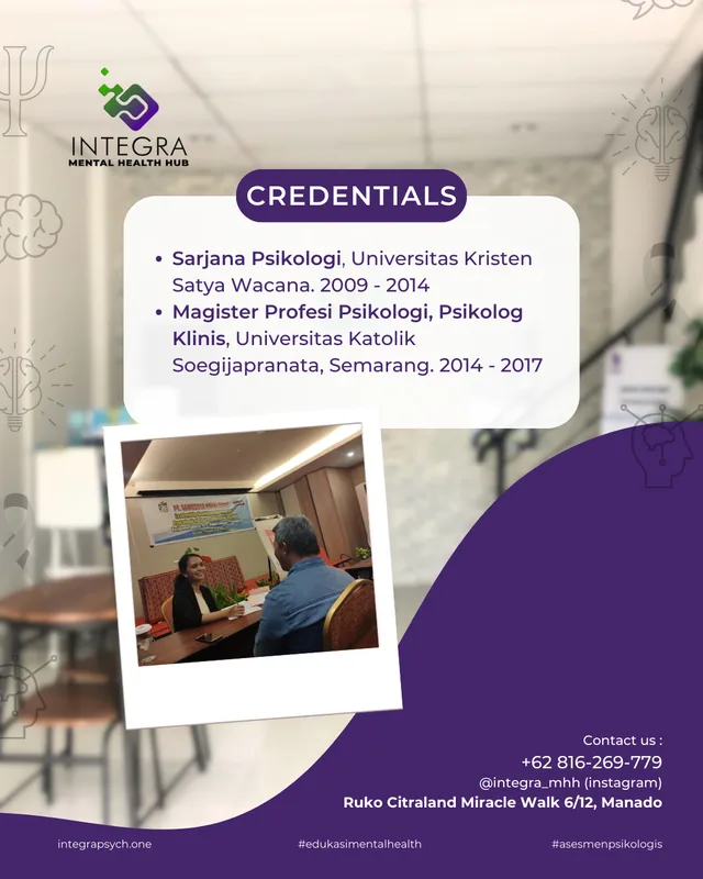 Profesional Profil : Eva S. Kaumbur, M.Psi., Psikolog (Psikolog Klinis)