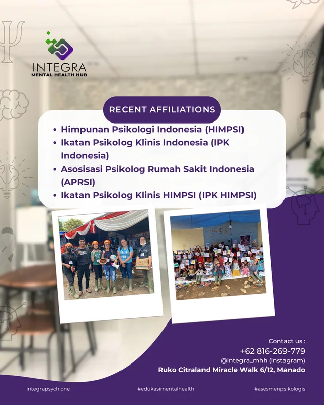 Profesional profil : Fielia A. Litelnoni, M.Psi., Psikolog (Psikologi Klinis)di INTEGRA MENTAL HEALTH HUB.