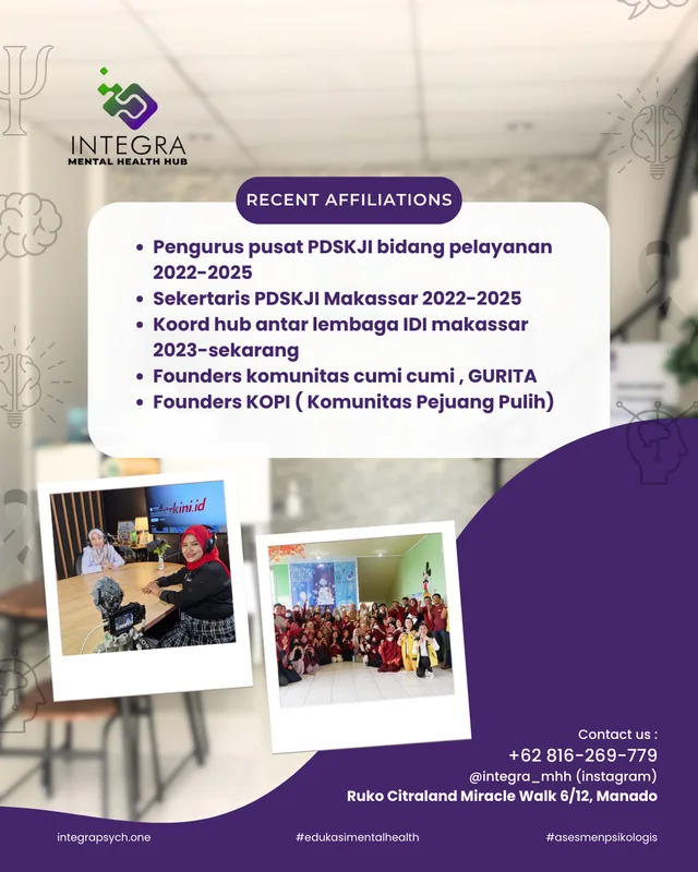 Professional Profile : dr. Mayamariska Sanusi, Sp. KJ